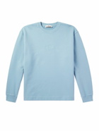 Stone Island - Logo-Embroidered Cotton-Jersey Sweatshirt - Blue