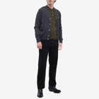 Maison Kitsuné Men's Fox Head Patch Classic Cardigan in Anthracite Melange