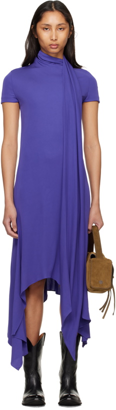 Photo: Acne Studios Purple Layered Midi Dress