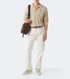 Prada Prada America's Cup leather-trimmed sneakers