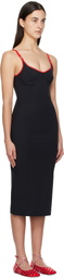 Paris Georgia Black & Red Parker Midi Dress