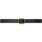 Maximum Henry Black and Gold Very Wide Oval Belt