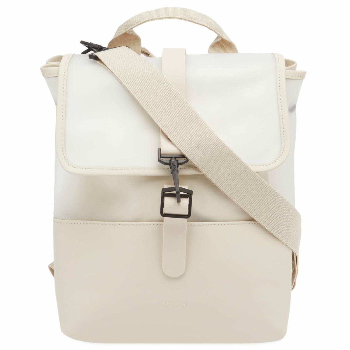 Rains Women's Split Bucket Backpack in Whisper 