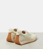 Loewe Flow Runner suede-trimmed sneakers
