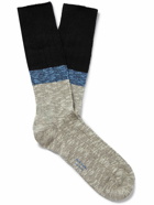 Paul Smith - Arnaud Colour-Block Ribbed Cotton-Blend Socks