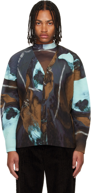 Photo: HOMME PLISSÉ ISSEY MIYAKE Blue & Brown Agate Sheer T-shirt
