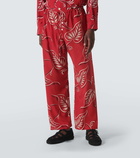 Bode Creeping Begonia printed pajama pants