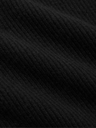Aspesi - Oversized Ribbed Wool Rollneck Sweater - Black