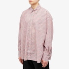 Our Legacy Men's Borrowed BD Shirt in Pink Kimble Check