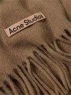 Acne Studios - Logo-Detailed Fringed Wool Scarf