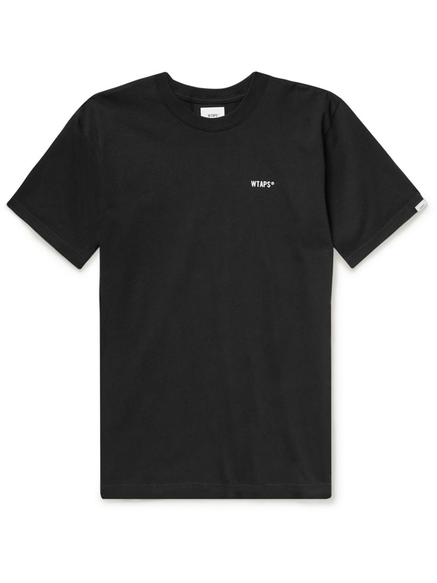 Photo: WTAPS - Logo-Print Cotton-Jersey T-Shirt - Black