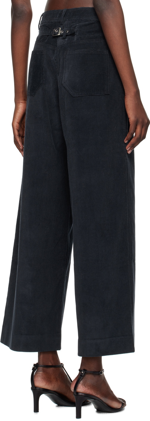 Kijun Navy Cotton Trousers