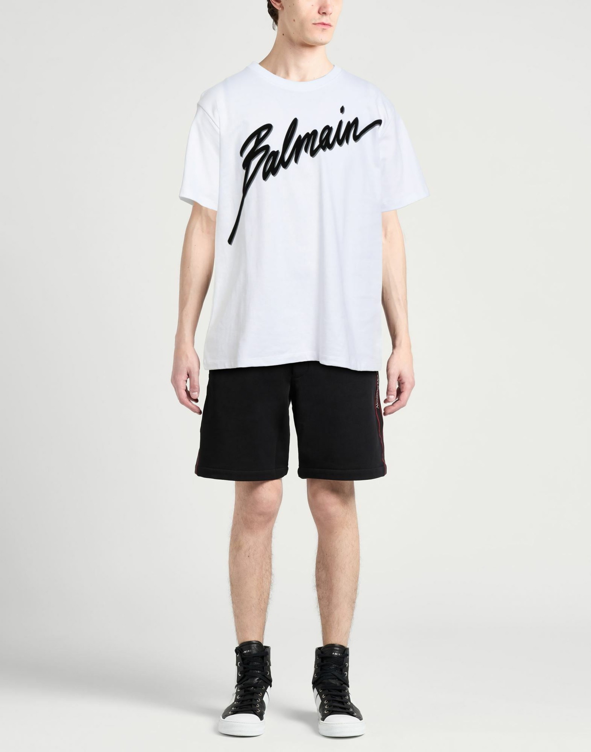 Balmain Mens T-shirt in White