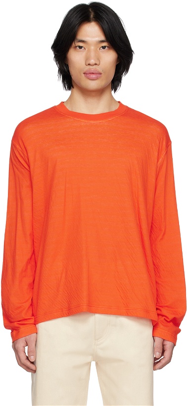 Photo: SUNNEI Orange Reversible Long Sleeve T-Shirt