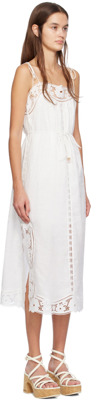 Zimmermann White August Midi Dress Zimmermann