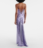 Maria Lucia Hohan Sara silk-blend bustier gown