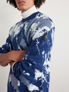 Fusalp - Mountain Logo-Appliquéd Merino Wool-Jacquard Sweater - Blue