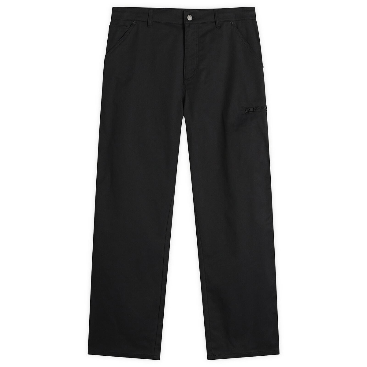 Moncler Men's Gabardine Cotton Trousers in Black