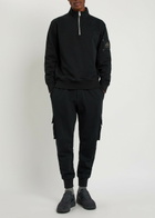 Moose Knuckles Hartsfield Half-zip Cotton Sweatshirt Black