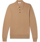 Mr P. - Cashmere and Silk-Blend Polo Shirt - Brown