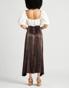 Manila Grace Womens Maxi skirt Burgundy