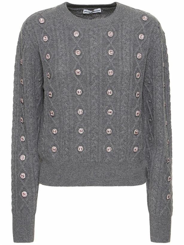 Photo: RABANNE Wool & Cashmere Knit Sweater with crystals