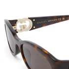 Gucci Women's Eyewear GG1660S Sunglasses in Havana/Brown 