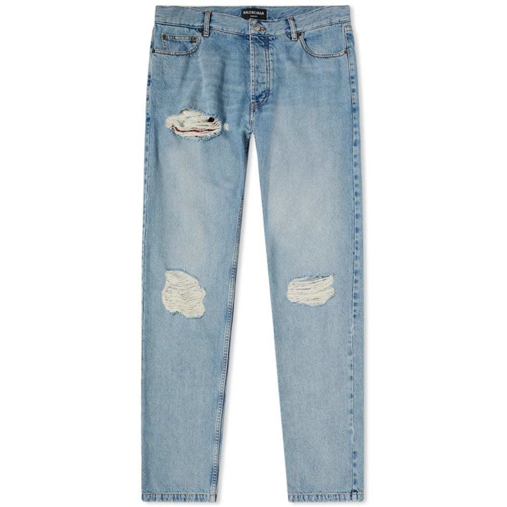 Photo: Balenciaga Normal Distressed Jean