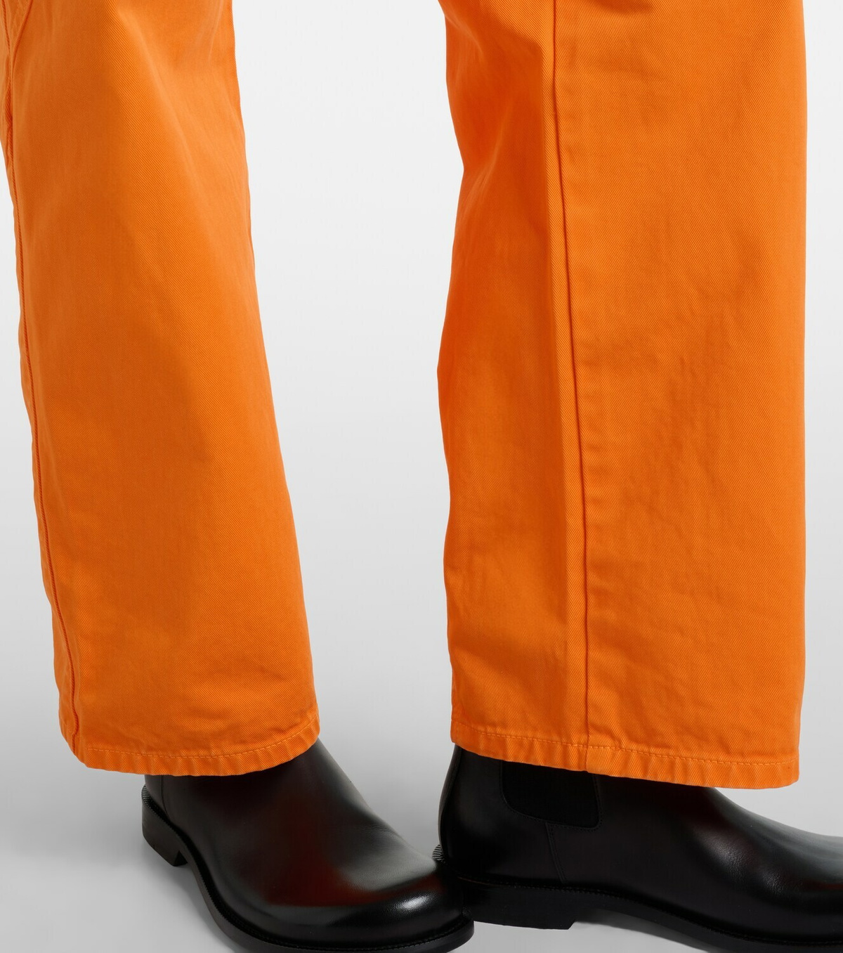 JW Anderson Embroidered high-rise straight jeans