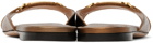 TOM FORD Bronze Stamped Lizard Leather Whitney Slides