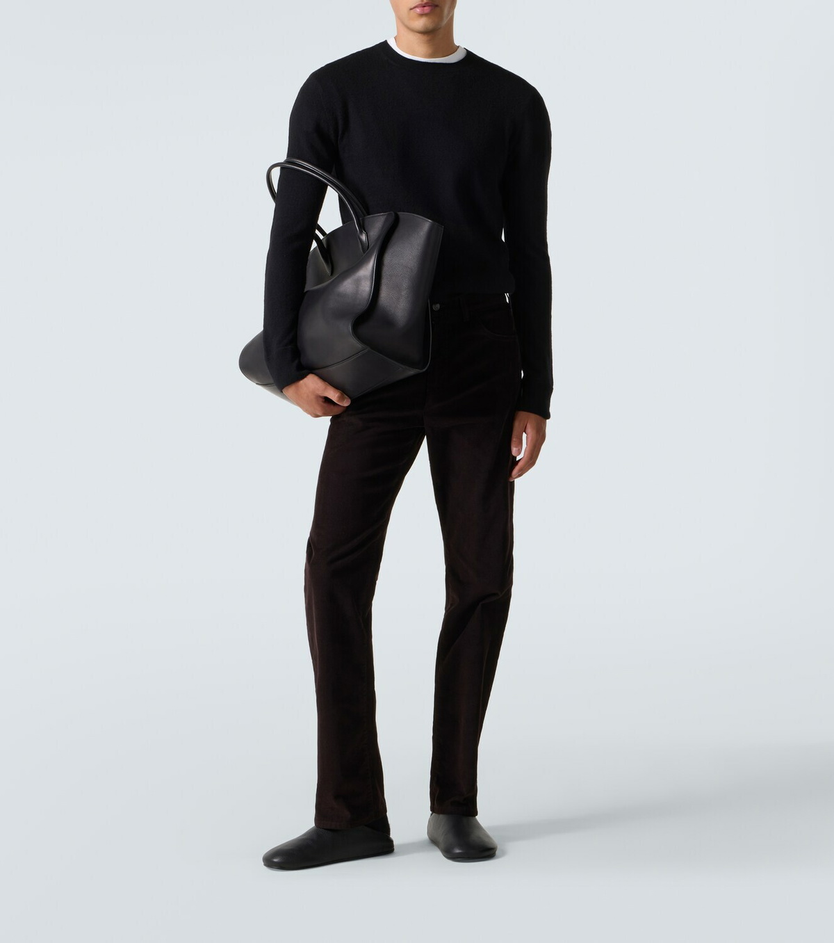 The Row Hudson leather mules