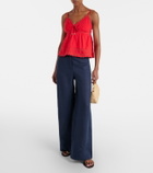 Melissa Odabash Beatrice cotton and linen top