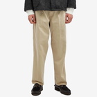 orSlow Men's Two Tuck Wide Pant in Khaki