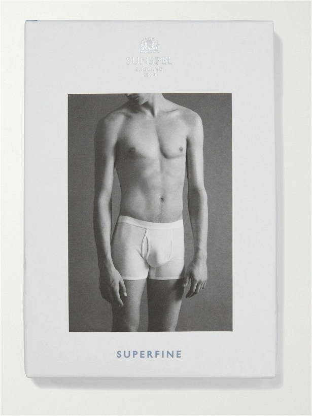 Photo: Sunspel - Superfine Cotton Boxer Briefs - White