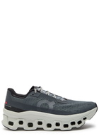 ON Cloudmonster Void Panelled Mesh-knit Sneakers Grey