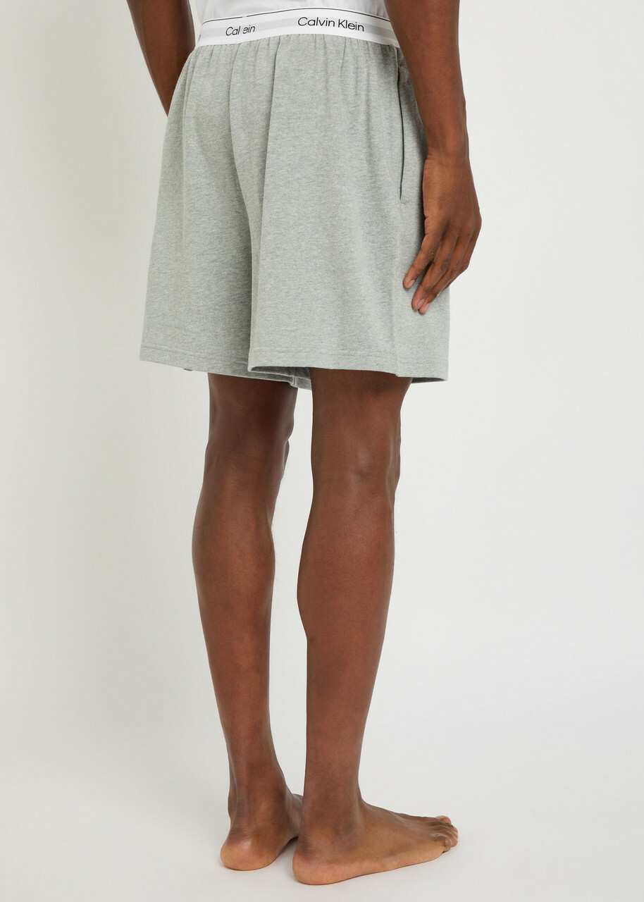 Calvin Klein Icon Logo Cotton Pyjama Shorts Grey