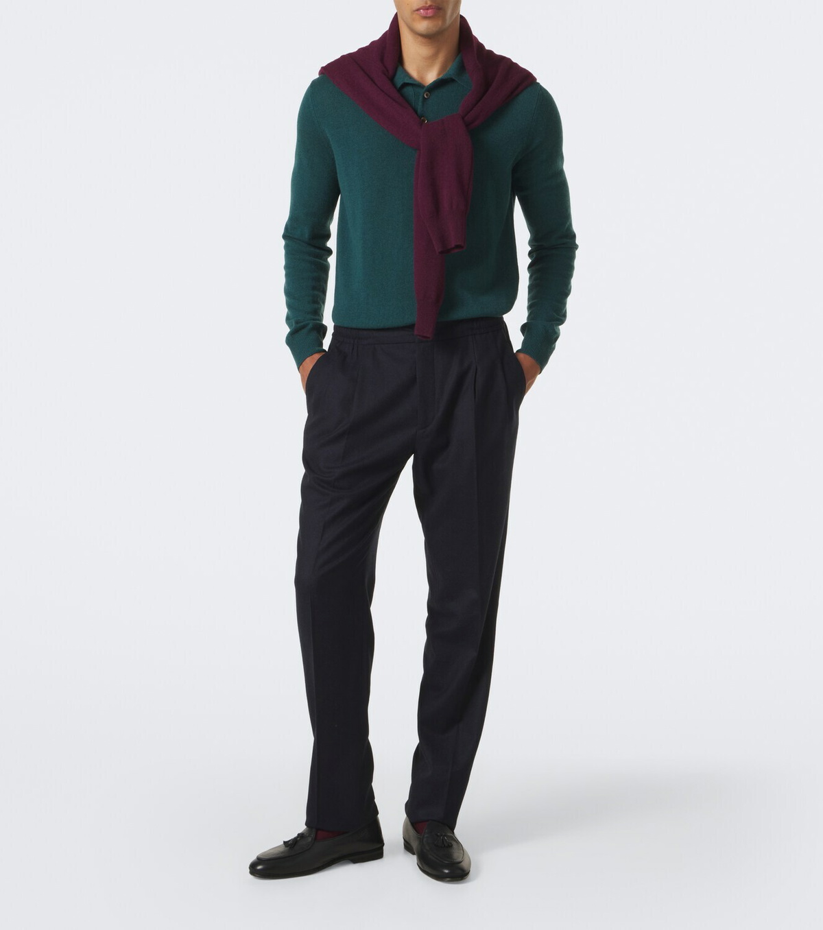 Rubinacci Virgin wool straight pants