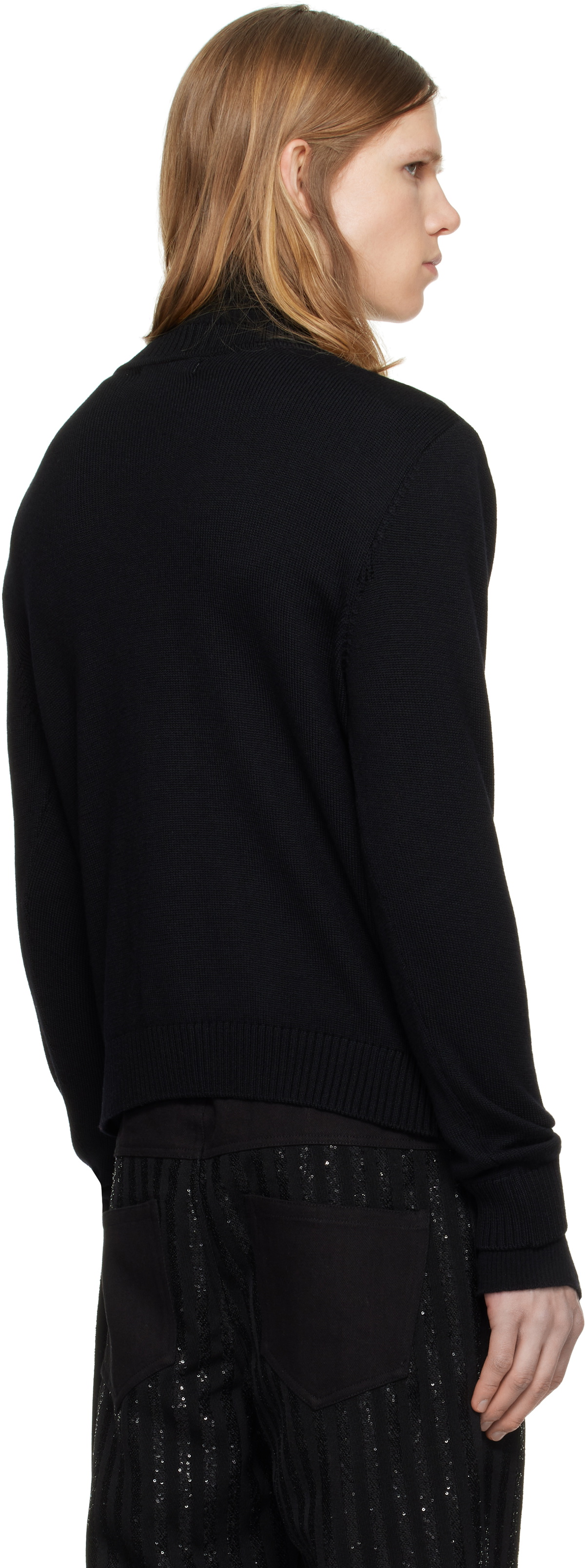 【ERNEST W. BAKER】EMBELLISHED CARDIGAN M Ernest W. Baker Black Embellished Cardigan Ernest W. Baker