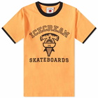 ICECREAM Men's IC Sharks Ringer T-Shirt in Orange