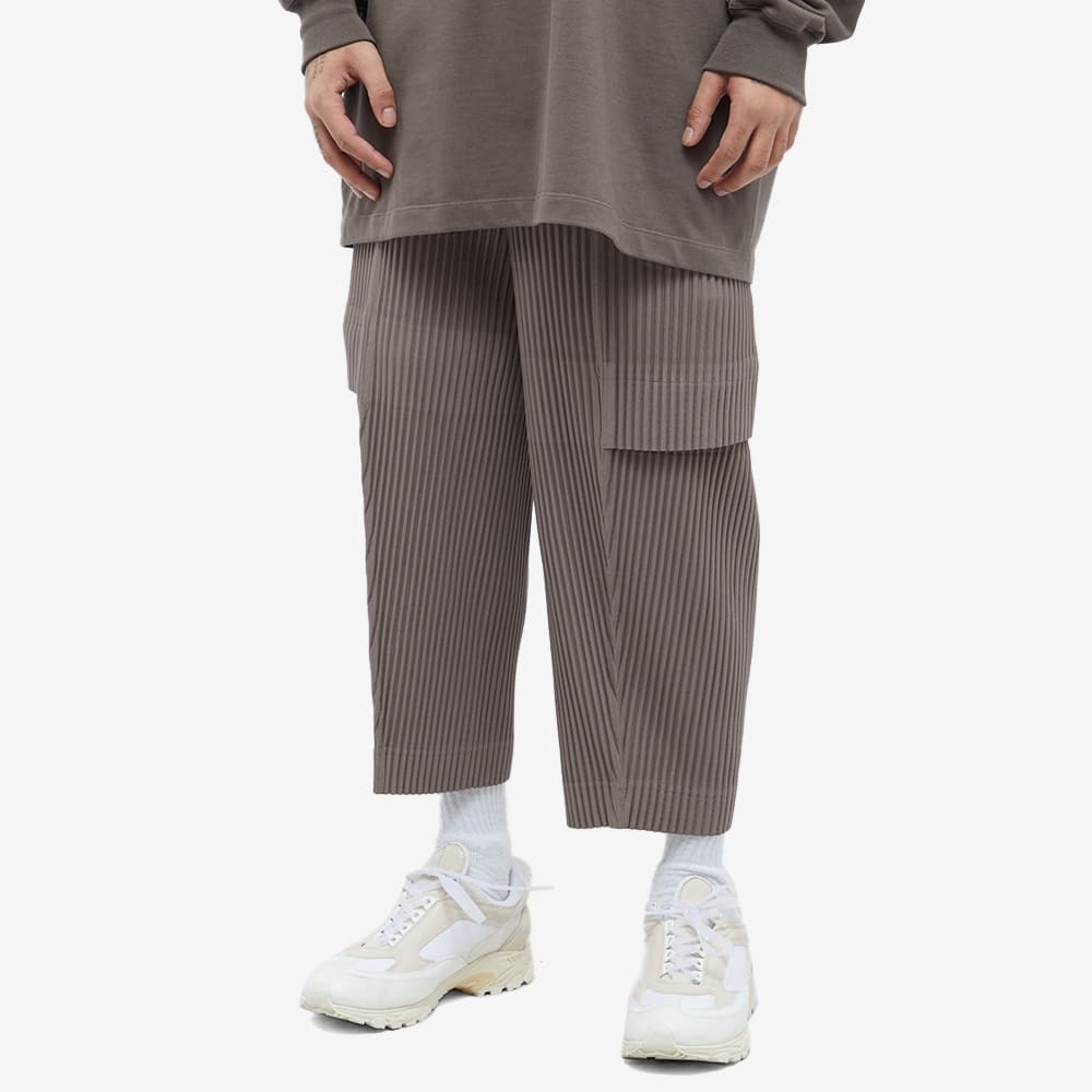 Pleats Please Issey Miyake // Grey Pleated Cropped Pants – VSP Consignment