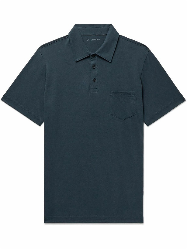Photo: Outerknown - Sojourn Organic Pima Cotton-Jersey Polo Shirt - Blue