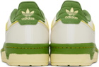 adidas Originals White & Green Rivalry Low 86 Sneakers