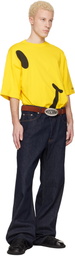 Moschino Brown Logo Hardware Belt