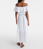 Melissa Odabash Larna broderie anglaise cotton midi dress