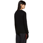 Comme des Garcons Black and Red Rubber Glove Sleeve Sweater