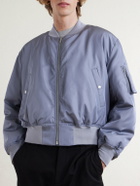 Auralee - Silk-Twill Bomber Jacket - Blue