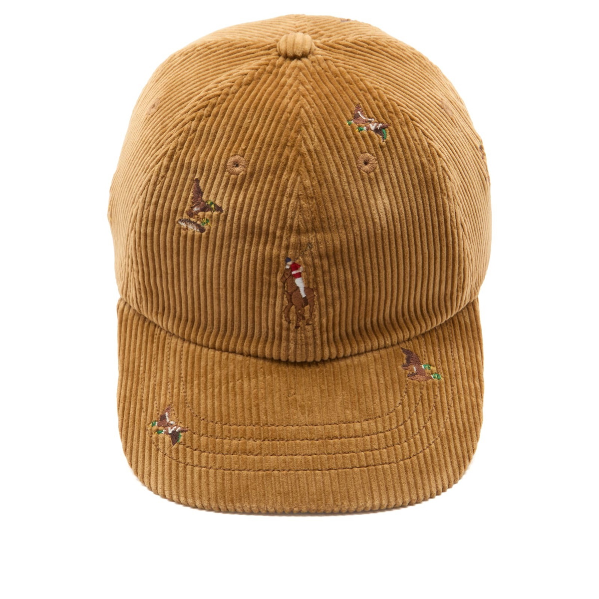 Polo Ralph Lauren Men's Corduroy Duck Cap in Golden Brown Polo
