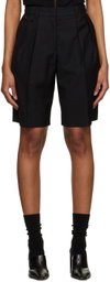 Dunst Black Pleated Shorts