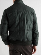 Thom Sweeney - Padded Wool and Cashmere-Blend Bomber Jacket - Green