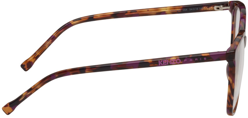 Kenzo Gold Square Glasses Kenzo